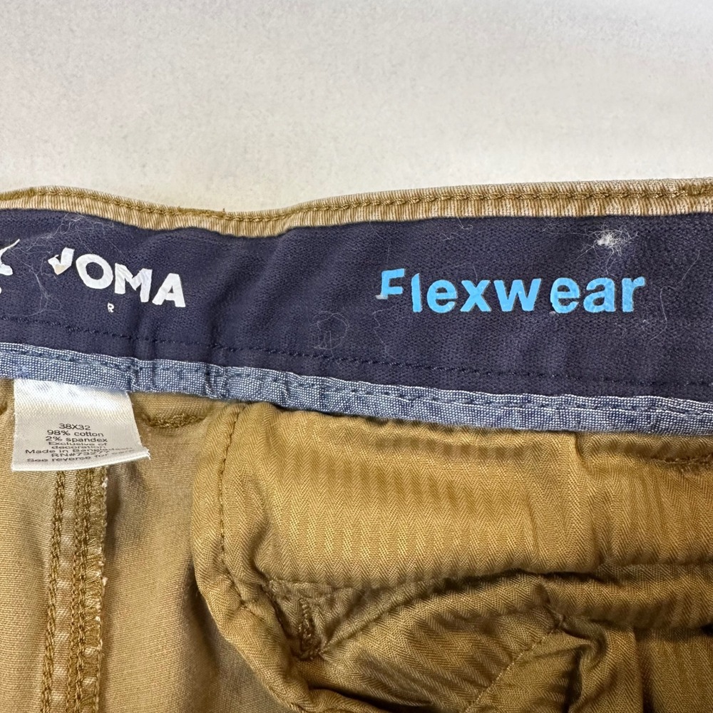 Sonoma Goods For Life Mens 38x31 Flexwear Cargo Pants Khaki Tan Straight Leg - Picture 9 of 12